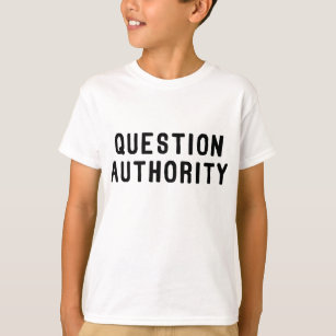 Camiseta Autoridad de la pregunta