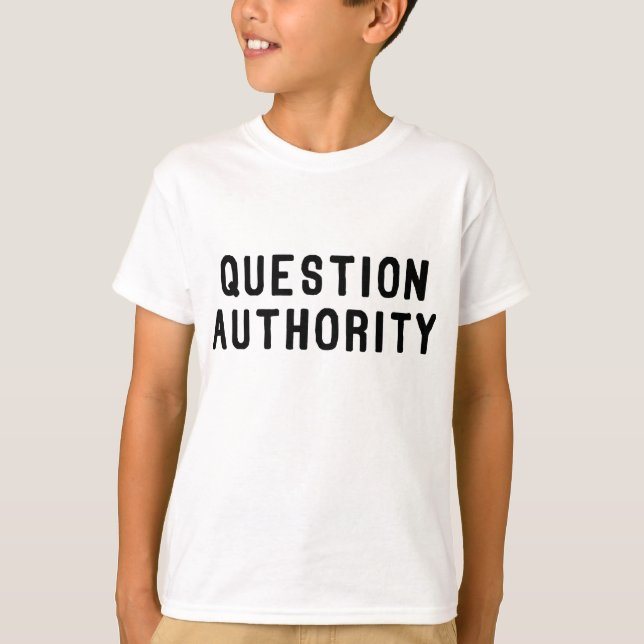 Camiseta Autoridad de la pregunta (Anverso)