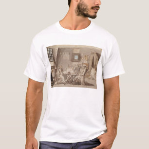 Camiseta Autorretrato con dos hombres jovenes (pluma y