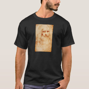 Camiseta Autorretrato de Leonardo da Vinci circa 1510-1515