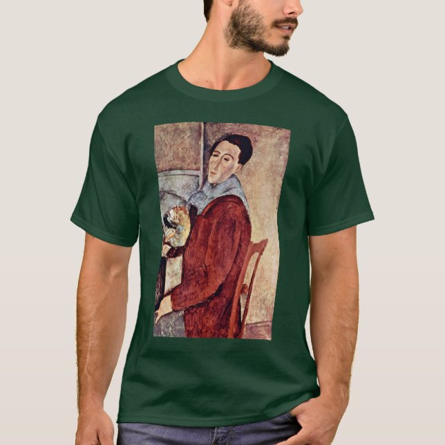Camiseta Autorretrato de Modigliani Amedeo (Anverso)
