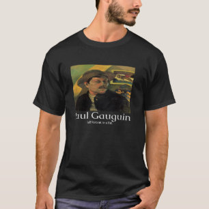 Camiseta Autorretrato de Paul Gauguin con sombrero Arte Grá