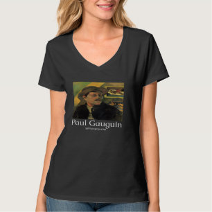 Camiseta Autorretrato de Paul Gauguin con sombrero Arte Grá