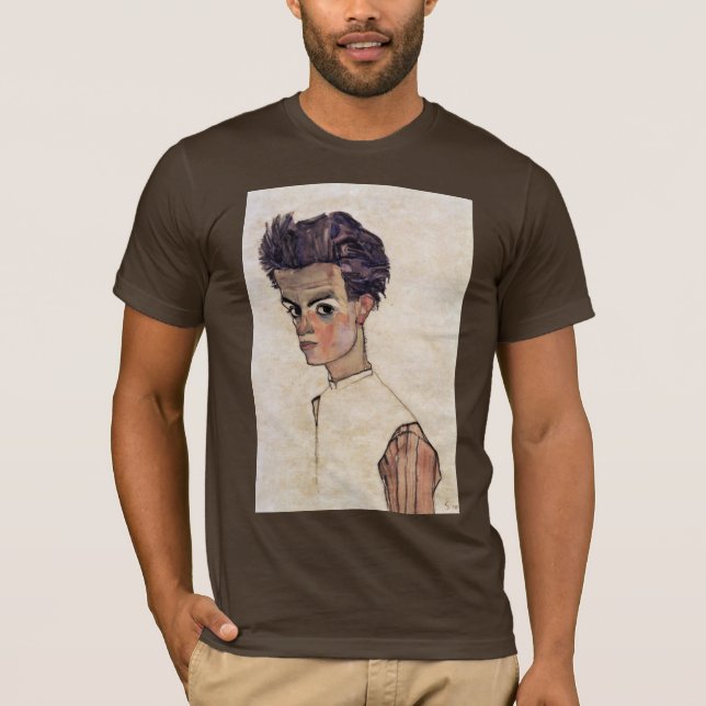 Camiseta Autorretrato de Schiele Egon (Anverso)