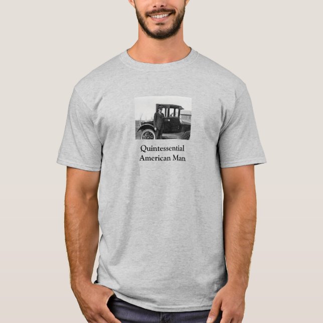 Camiseta Autos antiguos de fotos reales con propietario (Anverso)