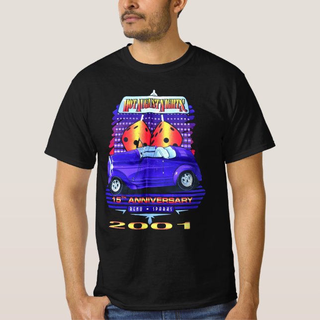Camiseta autos calientes de las noches de agosto (Anverso)