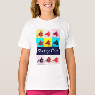 Camiseta Autos de época reuniendo arte pop