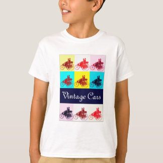 Camiseta Autos de época reuniendo arte pop
