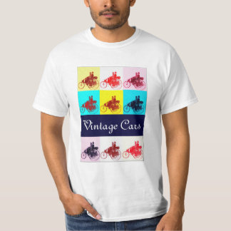 Camiseta Autos de época reuniendo arte pop