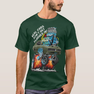 Camiseta Autos reales no se enchufan en divertidos autos mu