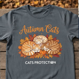 Camiseta Autumn Cats T-Shirt | Official Cats Protection 