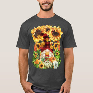 Camiseta Autumn Fall Yall Grandma Gnome For Women Floral Su