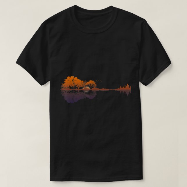 Camiseta Autumn Forest and City Reflection Art (Diseño del anverso)