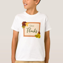 Camiseta Autumn Gingham Thanksgiving