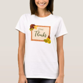 Camiseta Autumn Gingham Thanksgiving's T-Shirt