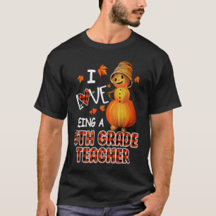 Camiseta AUTUMN Me Encanta Ser Maestra De 4º Grado HALLOWEE