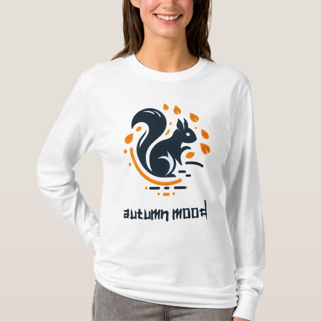 Camiseta Autumn Mood: Yellow Leaf T-shirt #6 (Anverso)