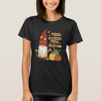Camiseta Autumn Pumpkin Patch Gnome Fall Family Pajama Than