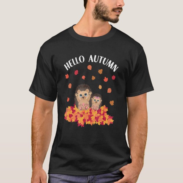 Camiseta Autumn sayings cute hedgehog (Anverso)