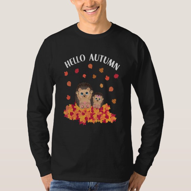 Camiseta Autumn sayings cute hedgehog (Anverso)