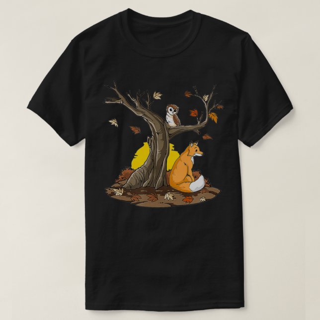 Camiseta Autumn Tree Fo Owl (Diseño del anverso)