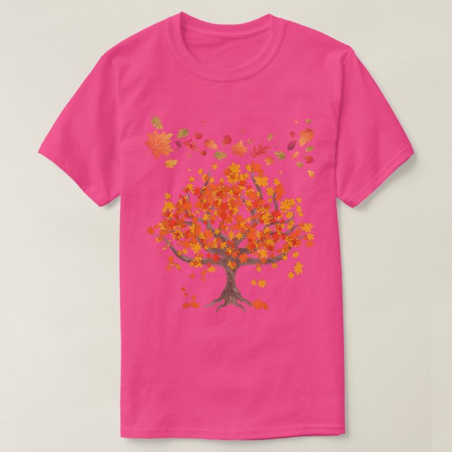 Camiseta Autumn Tree Leaves Nature Forest Fall 68 (Diseño del anverso)