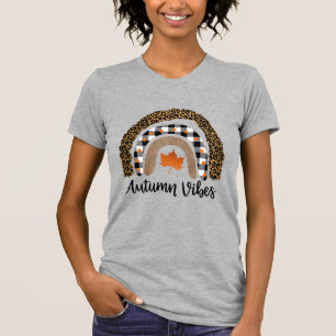 Camiseta Autumn Vibes Boho Rainbow Women