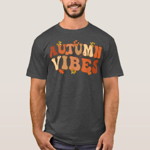 Camiseta Autumn Vibes Falling Leaves Pumpkin Spice Harvest