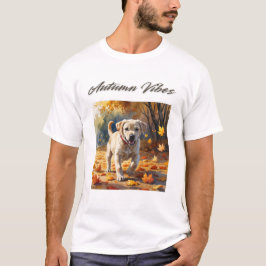 Camiseta Autumn Vibes Labrador Puppy T-Shirt