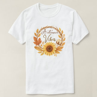 Camiseta Autumn Vibes Sunflower