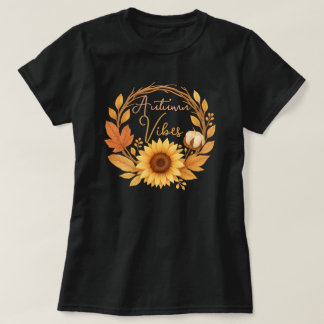 Camiseta Autumn Vibes Sunflower