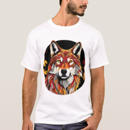 Camiseta Autumn Wolf Design Classic