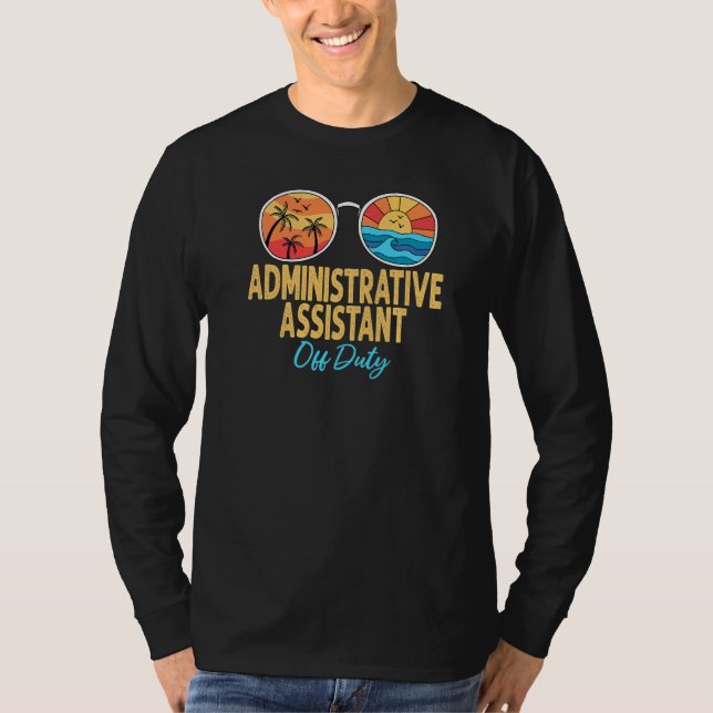 Camiseta Auxiliar Administrativo De Servicio Feliz Día O (Anverso)