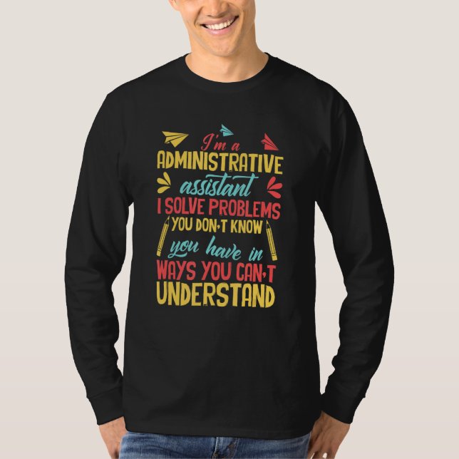 Camiseta Auxiliar Administrativo del Día Profesional Admini (Anverso)