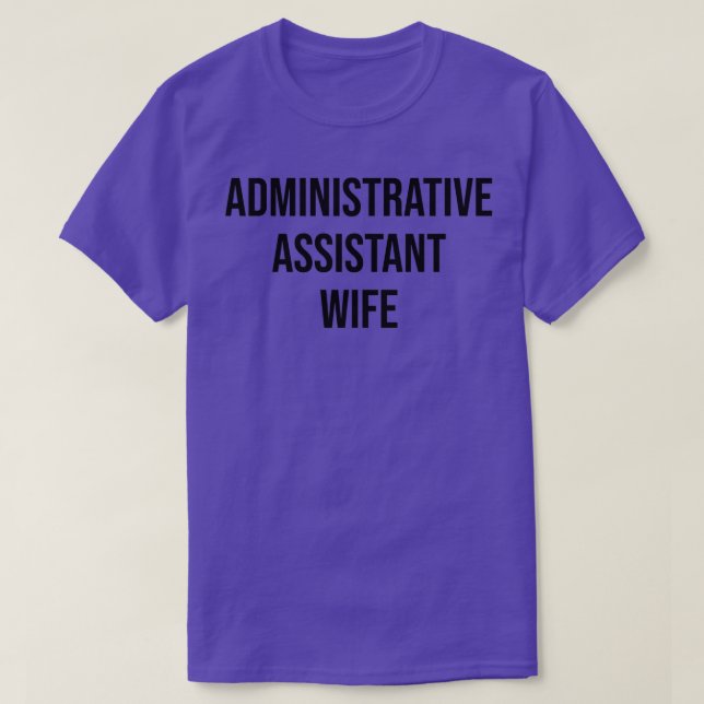 Camiseta Auxiliar administrativo Esposa 4 (Diseño del anverso)