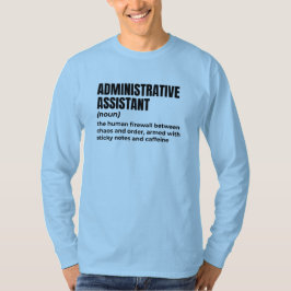 Camiseta Auxiliar Administrativo Sarcástico