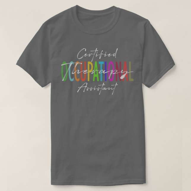 Camiseta Auxiliar certificado de terapia ocupacional 1 (Diseño del anverso)