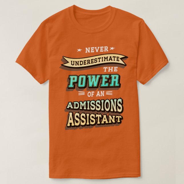 Camiseta Auxiliar de Admisiones (Diseño del anverso)