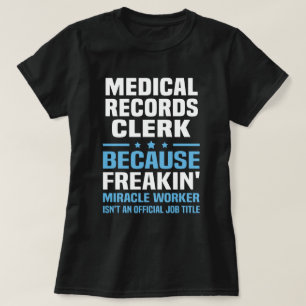 Camiseta Auxiliar de Archivos Médicos