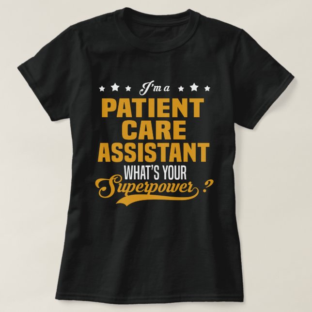Camiseta Auxiliar de Atención al Paciente (Diseño del anverso)