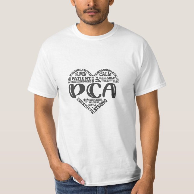 Camiseta Auxiliar de atención personal, pca, atención domic (Anverso)