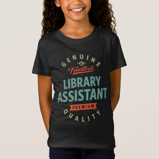 Camiseta Auxiliar de biblioteca (Anverso)