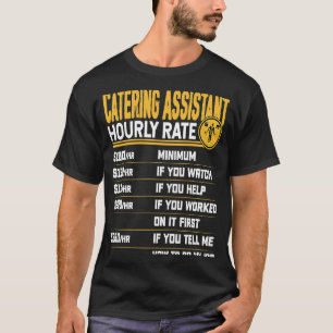 Camiseta Auxiliar de Comidas - Estimación por hora de la co
