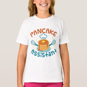 Camiseta Auxiliar de crepes Cute Pancakes Pancakes Maker Ki