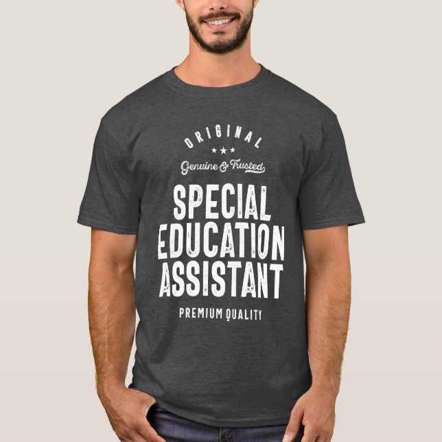 Camiseta Auxiliar de Educación Especial otorga Gracioso car (Anverso)