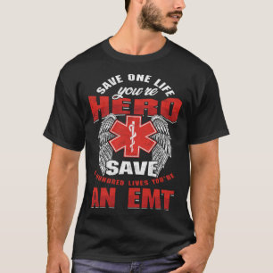 Camiseta Auxiliar de Emergencia Servicio Paramédico de Emer