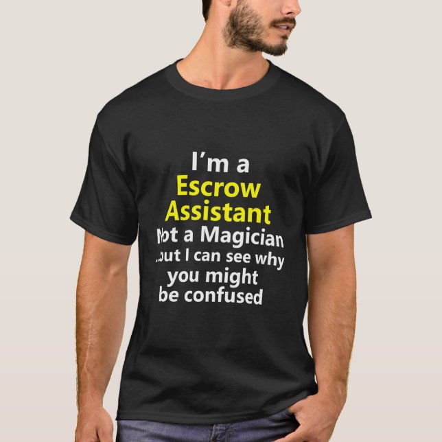 Camiseta Auxiliar de Escrow Profesional de Empleo (Anverso)