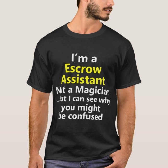 Camiseta Auxiliar de Escrow Profesional de Empleo (Anverso)