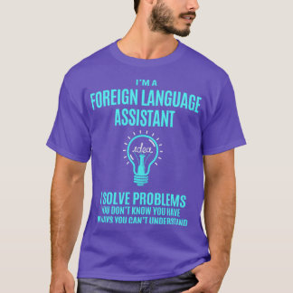 Camiseta Auxiliar de idiomas extranjeros Auxiliar de idioma