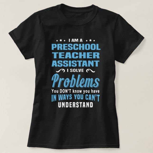 Camiseta Auxiliar de Maestros de Preescolar (Diseño del anverso)